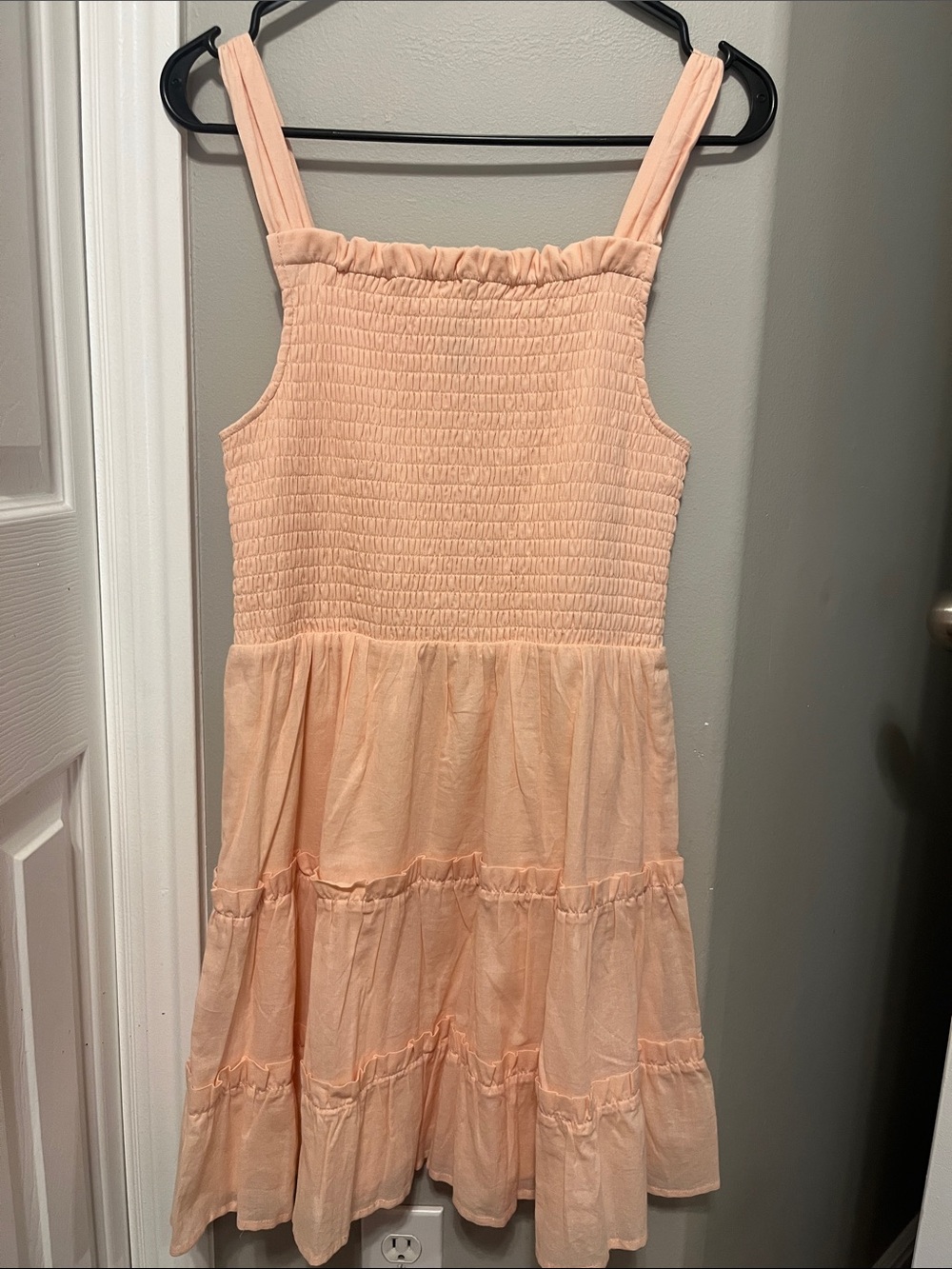 wild fable Peach Smocked Tiered Sundress